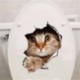 * 4 - WC-WC WC-matrica Vinyl Art kivehető fürdőszobai falfestmény Home DIY Decor