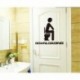 * 6 - WC-WC WC-matrica Vinyl Art kivehető fürdőszobai falfestmény Home DIY Decor