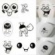 * 9 - WC-WC WC-matrica Vinyl Art kivehető fürdőszobai falfestmény Home DIY Decor
