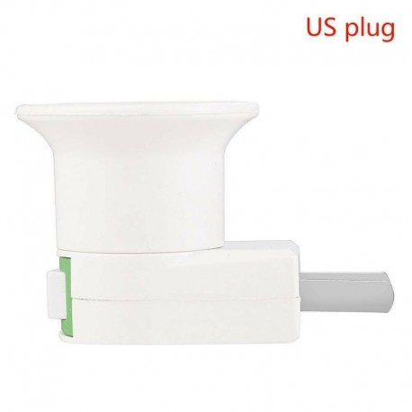 US Plug - E27 csavaros csatlakozódugó kapcsoló ágyas izzó fali lámpa tartó tartó adapterrel