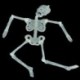Nincs szín - Halloween kellékek világító emberi csontváz függő dekoráció szabadtéri party dekoráció