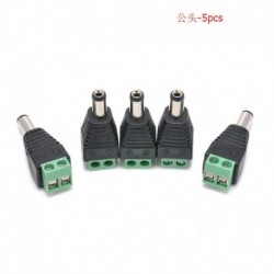 Férfi - DC 12 V-os tápfeszültség-csatlakozó adapter 5050 3528 LED-szalag fényforrásokhoz