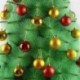 Piros - 12db csillogó karácsonyi baubles karácsonyfa dísz lógó labda otthoni party dekoráció