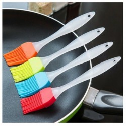 Nincs szín - Szilikon sütés Bakeware kenyér Cook Sütemény Olajkrém BBQ eszköz Basting Brush CA