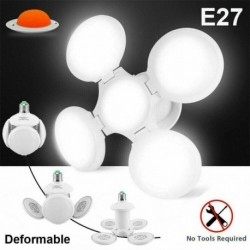 Nincs szín - E27 deformálható LED-es garázs villanykörte mennyezeti lámpák üzlet műhelylámpa