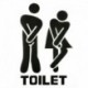 * 8 - Vicces WC-matrica Vinyl Wall Art matricák fürdőszoba és mosdó dekoráció barkácsolás