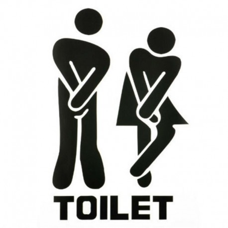 * 8 - Vicces WC-matrica Vinyl Wall Art matricák fürdőszoba és mosdó dekoráció barkácsolás