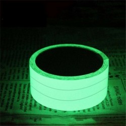 Zöld (1cmx3m) - Világító ragyogás a sötétben fluoreszkáló éjszakában öntapadó biztonsági matrica szalag JP