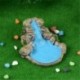 Kút - Mini kút kő miniatűr tündér táj kézműves kiegészítők kerti dekoráció