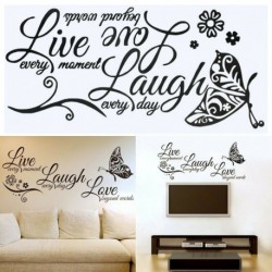15 - Vinyl Art Home Room Decor Idézet Falmatrica matricák Hálószoba kivehető falfestmény DIY