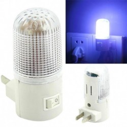 Nincs szín - 3W LED éjszakai fény éjjeli lámpa fali 4 LED hálószoba világító izzó amerikai dugó