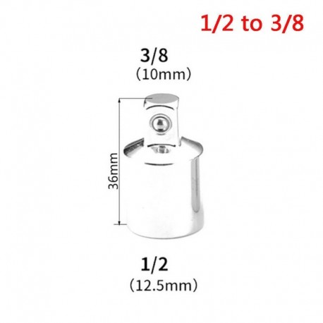 1/2 - 3/8 - 1/4 &quot 3/8&quot  3/8 &quot 1/2&quot  hüvely-hüvely meghajtó dugókulcs átalakító ütközésadapter