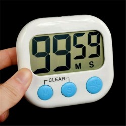 Nincs szín - LCD mágneses digitális konyhai időzítő főzés visszaszámláló óra fel / hangos riasztás USA