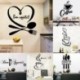 * 5 - Fekete fali matrica DIY matrica fali dekoráció matrica matricák Art konyha fali dekoráció