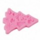 Karácsonyfa alakú - Karácsonyi mintás szilikon csokoládéforma - fondant forma