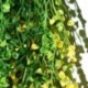 Lila - Mesterségesen lógó borostyánfüzér növények szőlő hamis lombozat virág wisteria Home USA