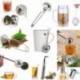 * 4 - Rozsdamentes acélból készült teafúvó laza tealevél szűrő gyógynövényes fűszerszűrő diffúzor