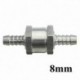 6mm - 6/8/10/12 mm-es, egyirányú szelepes, egyirányú szelep alumínium borítású légtelenítő üzemanyag eszköz