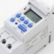 Nincs szín - Digitális LCD DIN programozható heti sínidőzítő AC 220V 16A időrelé kapcsoló USA