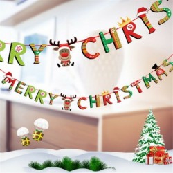 1db 2m hosszú Karácsonyi függő dekoráció - girland - Boldog Karácsonyt feliratos - Rénszarvas mintás - 7