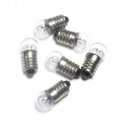 10 db - 5 / 10db-os miniatűr csavaros alaplámpa E10 2,5V / 0,3A lámpa zseblámpa zseblámpa