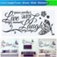 Nincs szín - Live Laugh Love Quotes Butterfly Wall Stickers Art Room Decal Home Room Decor JP