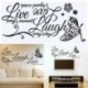 Nincs szín - Live Laugh Love Quotes Butterfly Wall Stickers Art Room Decal Home Room Decor JP