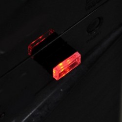 Piros - RGB színes USB LED Mini vezeték nélküli autó belső világítási légköri fény Univerzális