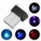 Jégkék - RGB színes USB LED Mini vezeték nélküli autó belső világítási légköri fény Univerzális