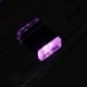 Lila - RGB színes USB LED Mini vezeték nélküli autó belső világítási légköri fény Univerzális