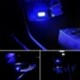 Lila - RGB színes USB LED Mini vezeték nélküli autó belső világítási légköri fény Univerzális
