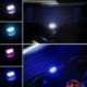 Lila - RGB színes USB LED Mini vezeték nélküli autó belső világítási légköri fény Univerzális