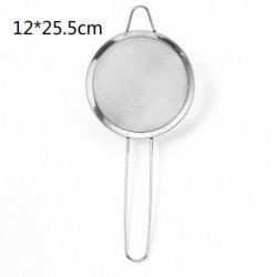 12 * 25,5 cm - • Rozsdamentes acél finomhálós olajszűrő lisztszűrő szitaszűrő konyhai eszköz