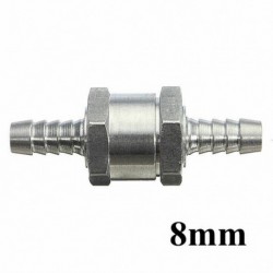 8mm - Visszatérés nélküli egyirányú szelep alumínium átfolyó légtelenítő üzemanyag szerszám 6/8/10 / 12mm