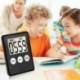 Zöld - Vékony mágneses LCD digitális konyhai időzítő visszaszámlálás főzés Többcélú riasztás AU