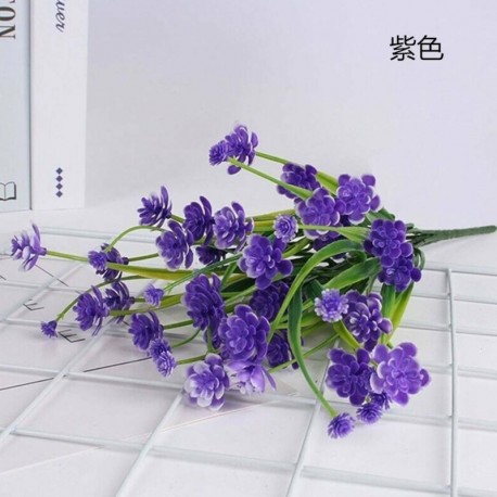 Lila - Mesterséges virágoskert szabadtéri virág hamis növényfű Gypsophila lakberendezés