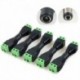 Férfi - 5PCS 12V DC tápegység csatlakozó adapter csatlakozója az 5050 3528 LED szalagfényhez