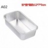 12 * 7 * 3 cm - Téglalap nem pálcás kenyér ón hús gyümölcs kenyér serpenyőben sütés sütemény mély tálca