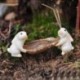 5db Mini utcalámpa - DIY figura kézműves növény fazékkerti dísz miniatűr tündérkert dekoráció Új