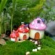 5db Mini utcalámpa - DIY figura kézműves növény fazékkerti dísz miniatűr tündérkert dekoráció Új