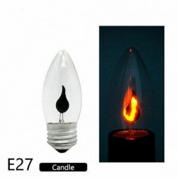 E27 gyertya - E27 E14 LED égő gyertyafény villódzó tűzhatású dekoratív láng lámpa izzó