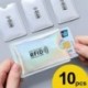 Zöld - 10db RFID blokkoló hüvelyes hitelkártya védő bankkártya tartó az Egyesült Királyság pénztárcáihoz