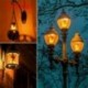 Piros - 4 üzemmód E27 LED villogó láng lámpa izzó égő tűzhatás gyertya izzó fény !!