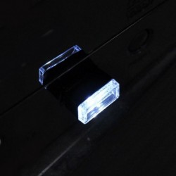 fehér - 1db Univerzális Mini USB LED vezeték nélküli autó belső fényvilágú légköri lámpa