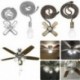 Fekete - Mennyezeti ventilátor lánc gyöngyös golyós ventilátor húzza lánc 13,6 &quot ventilátor húzza meg dekoráció