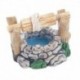 1PC vízkút - Figura miniatűr kézműves növény cserepes tündér babaház dekor kerti dísz DIY CA