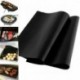 Fekete - 44cm x 33cm-es - Tapadásmentes grill sütőlap - BBQ - Kerti sütögetéshez - H6I7