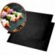 2db Fekete - 44cm x 33cm-es - Tapadásmentes grill sütőlap - BBQ - Kerti sütögetéshez