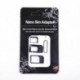 Nincs szín - Nano SIM-kártya mikrostandard adapter adapter átalakító készlet Iphone 4S 5 5S készülékhez