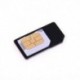 Nincs szín - Nano SIM-kártya mikrostandard adapter adapter átalakító készlet Iphone 4S 5 5S készülékhez